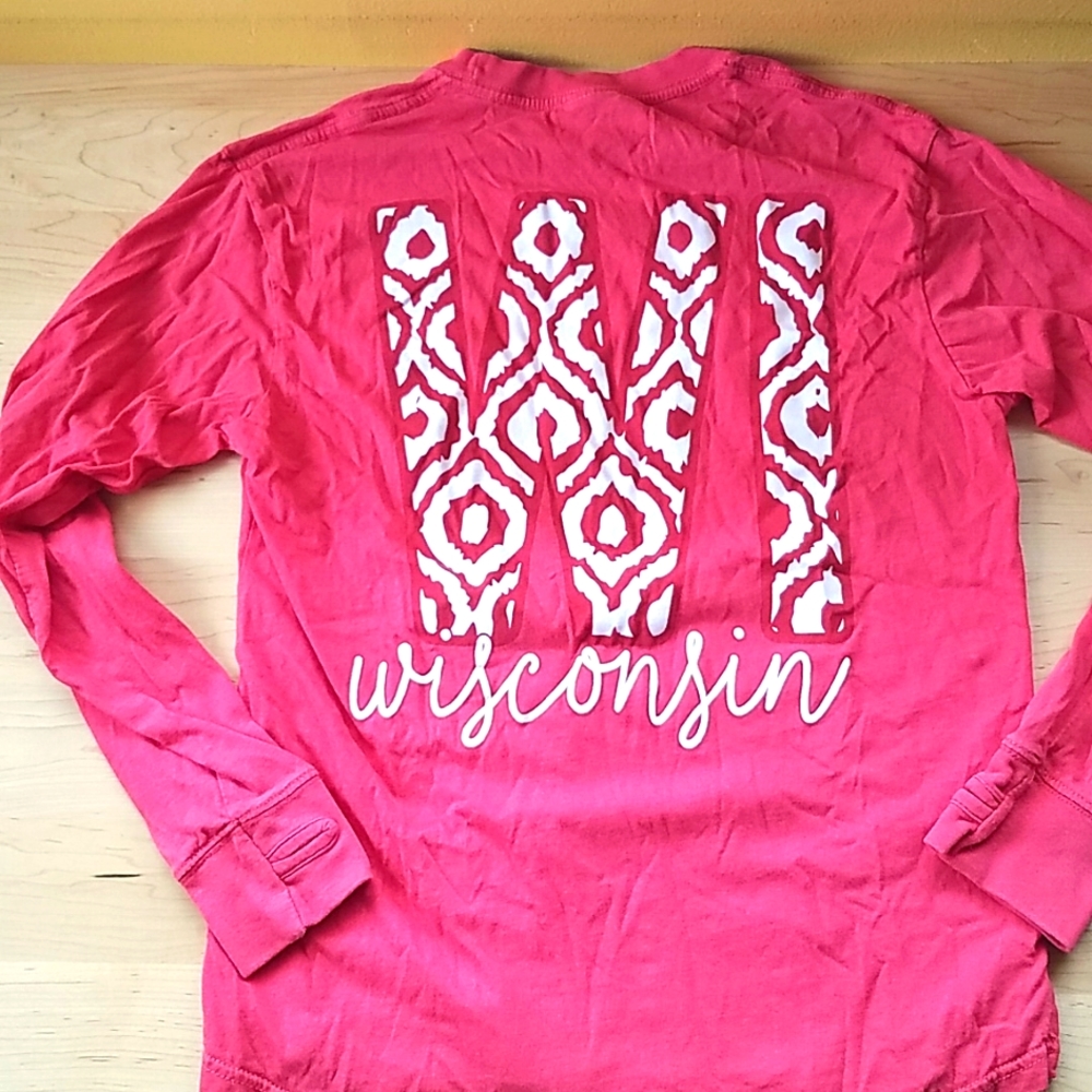 Pink Wisconsin Longsleeve Shirt